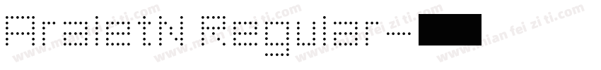 AraletN Regular字体转换